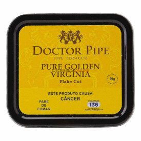 Fumo para Cachimbo Doctor Pipe Pure Golden Virginia Flake - Lata (50g)