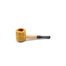 Cachimbo Missouri Corn Cob Mini Varnished Reto - Pit Preta